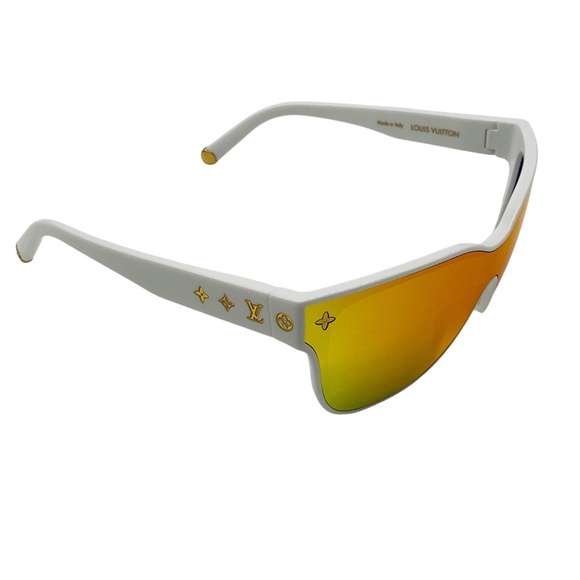 LOUIS VUITTON WHITE LV SHADOW SQUARE SUNGLASSES main image 6